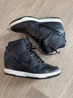 Nike Dunk Sky Hi Essential hidden wedge sneakers in black